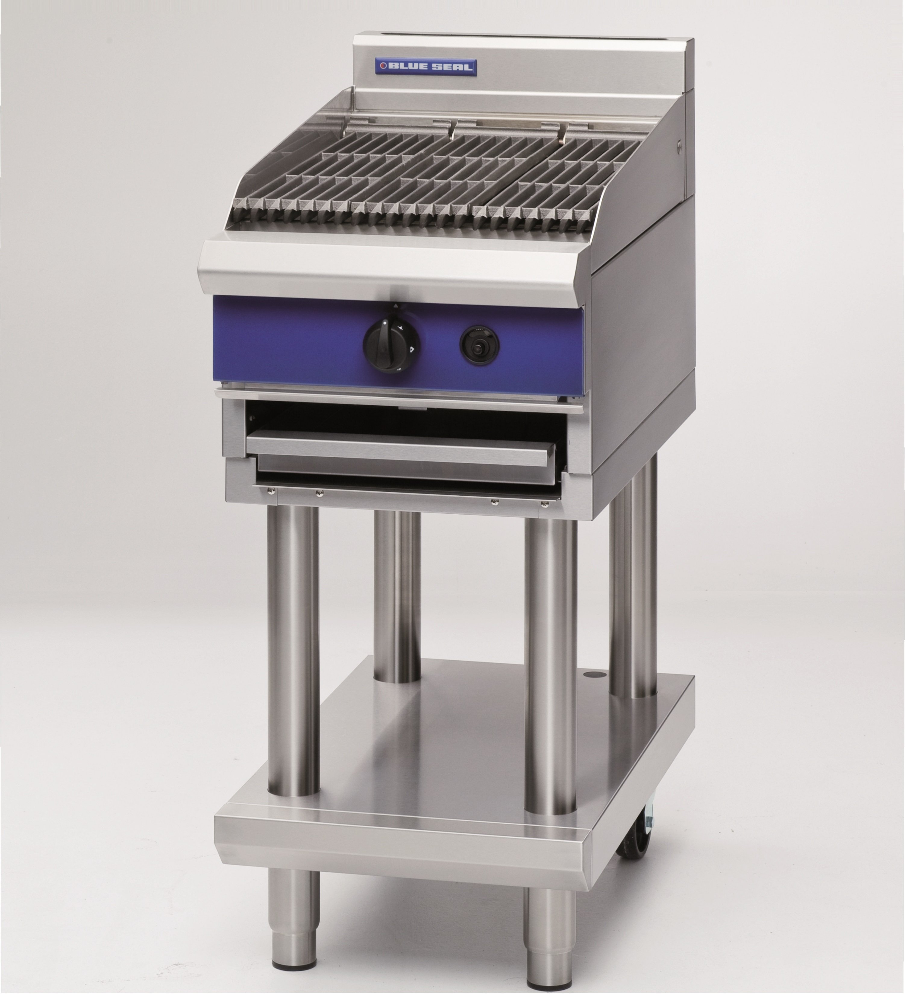 Blue Seal Evolution Series G593-LS - 450mm Gas Chargrill - Leg Stand