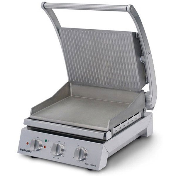 Roband Grill Station 6 Slice Ribbed Top Aluminium Plate