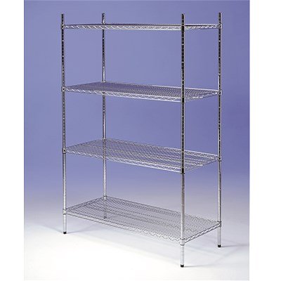 Racking Chrome 4 Tier 1200mm x 400mm x 1800mm