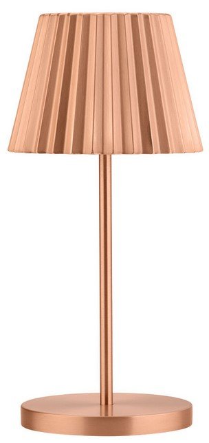 Dominica Brushed Copper LED Cordless Lamp 26cm Carton of 6